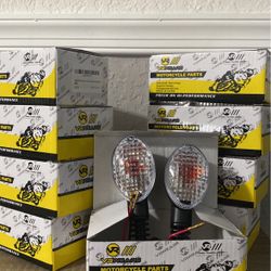 Lot Of 9 Boxes Motorcycle Turn Signal Indicator Light Compatible with KAWASAKI EX250R NINJA 250 250R KLX250S KLX250SF VN650 Vulcan 