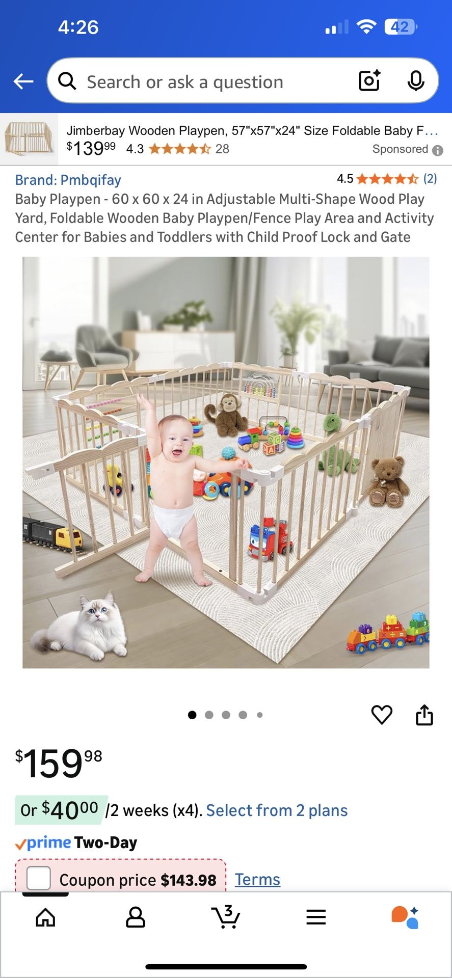 Wooden Playpen