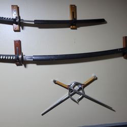 Real Stainless Sai, Fake Aluminum Katanas