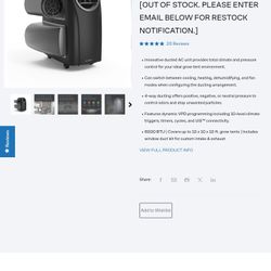 Acinfinity Climate Control Unit