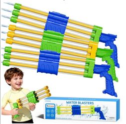 Toddler 4 Packs 3 Nozzles Water Blaster Pool Toys for Kids Ages 3 4 5 6 7+