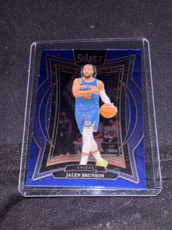 Blue select Jalen Brunson 2025 cncourse knicks basketball card o