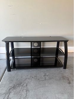 Black tv stand