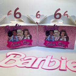 Barbie Inspired Party Favor Boxes