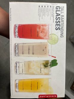 Bartender glasses with measurement