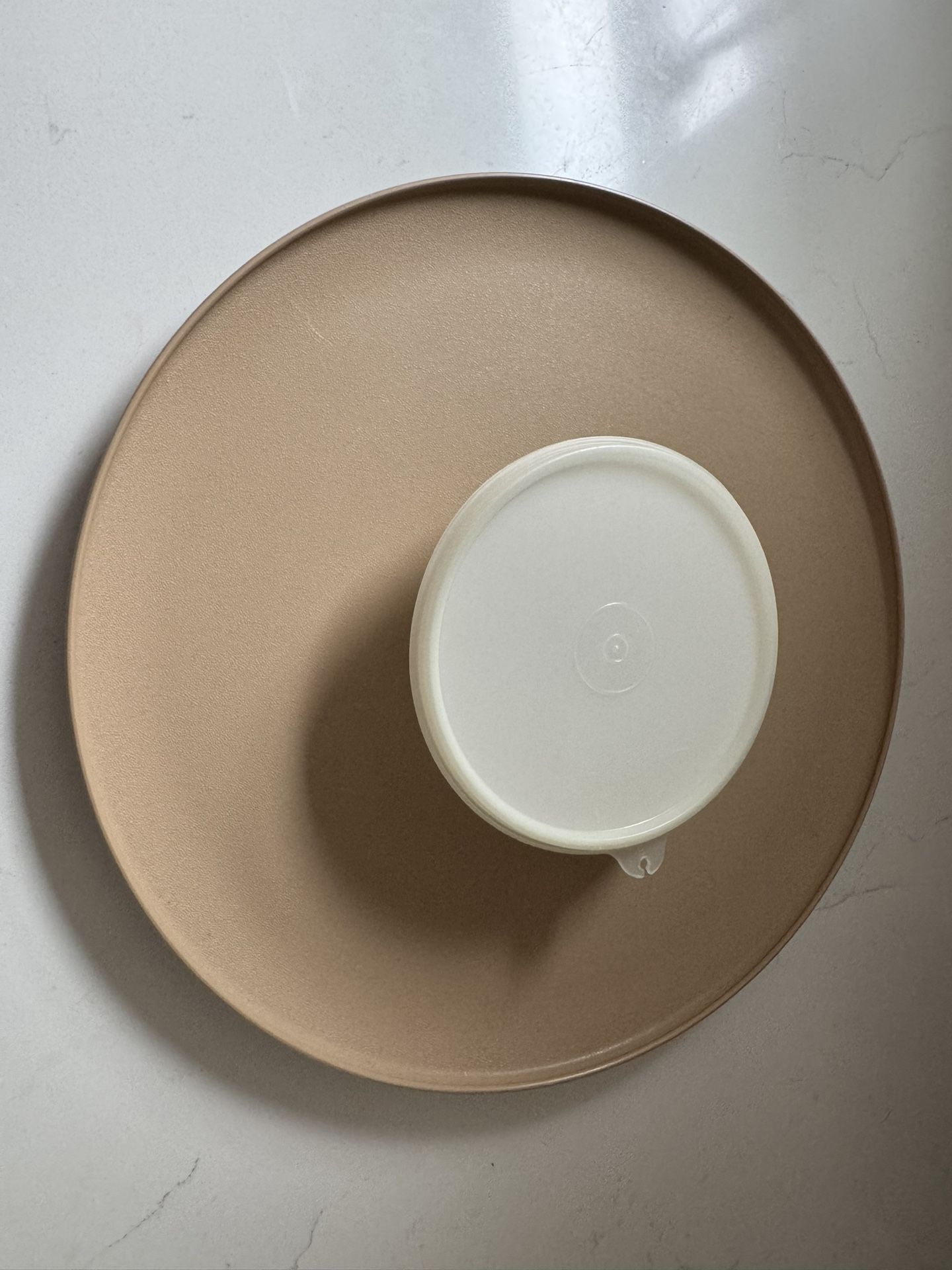 Vintage Tupperware Chip And Dip Serving Party Platter