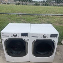LG Jumbo Washer And Gas Dryer