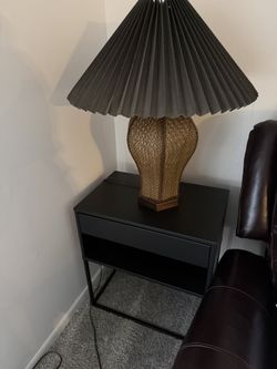 Two End Tables And Two Lamps