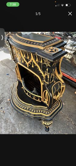 Gothic Antique Cast Iron Chimney 
