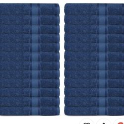 Casa Lino Face Towels & Body Wash Cloths for Showering - 100% Cotton Wash Cloths for Bathroom - Highly Absorbent & Quick Drying Washcloth Set - Cotton