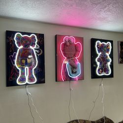 Neon Wall Art Kaws