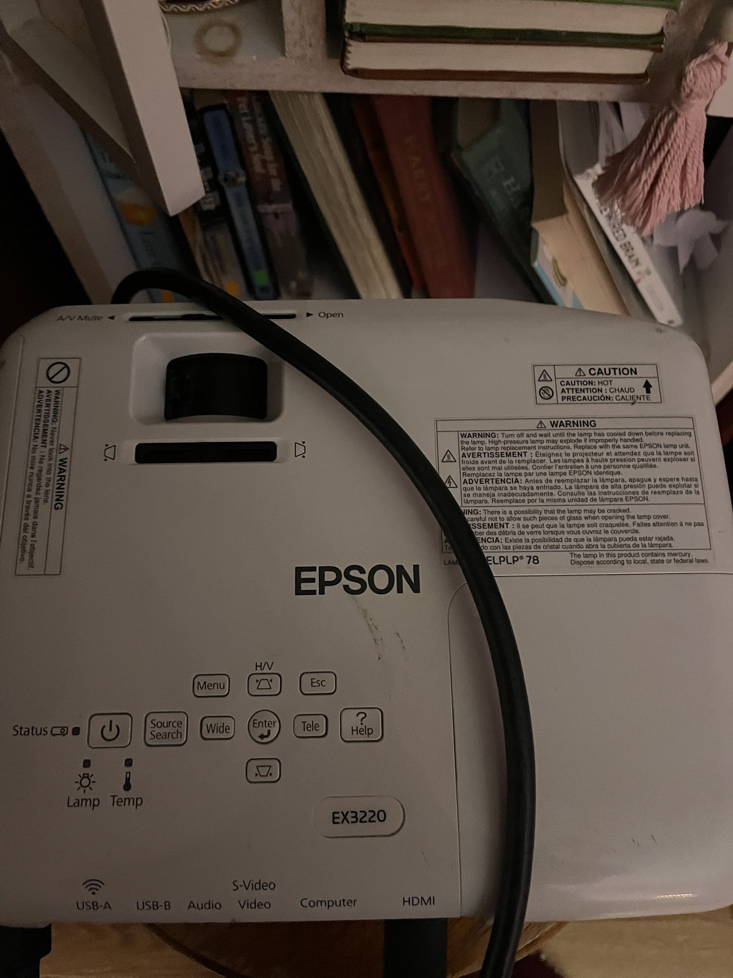 Epson Projector with remote