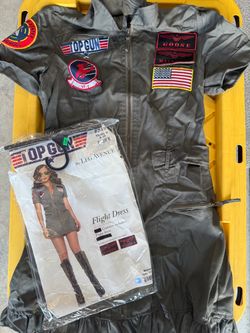 Women’s Top Gun Flight Costume SIZE Medium 8/10