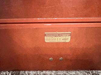 Vintage Samsonite stagecoach suitcase