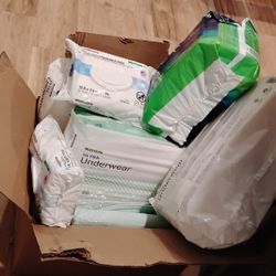 10 Packs  Small Adult Diapers  Packs Wipes& Chux