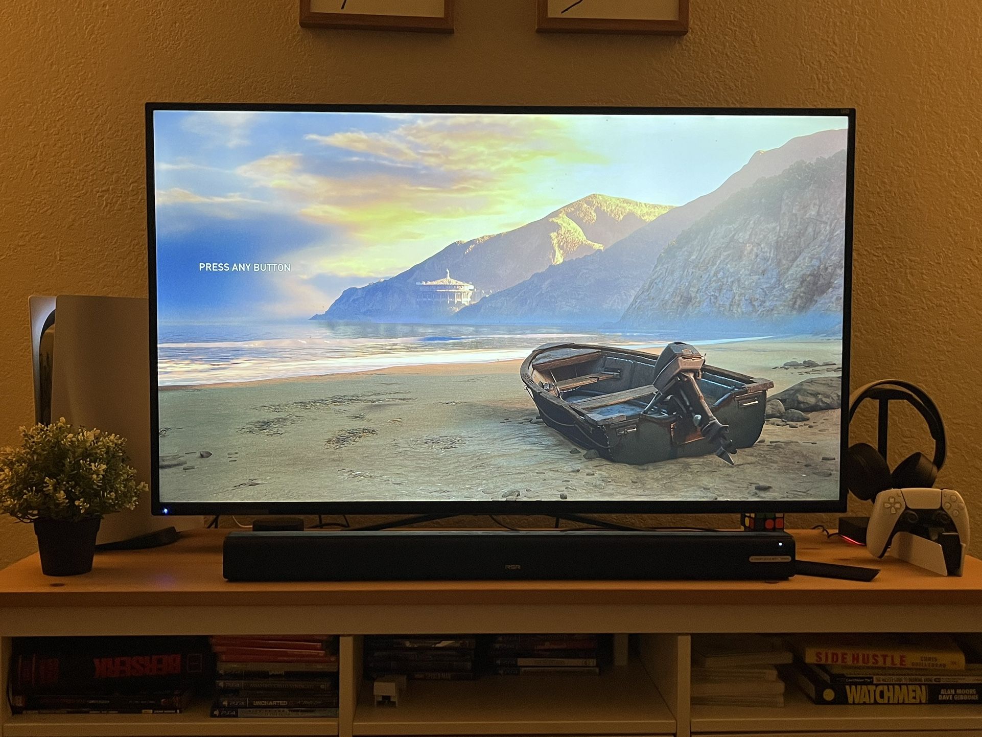 50 Inch Sceptre U50 4k UHD TV with Sound Bar Included! for Sale in Long
