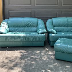 Leather Sofa Set With Coffee Table 