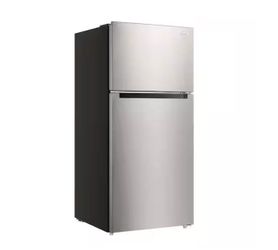 Vissani 14.2 cu. ft. Top Freezer Refrigerator in Fingerprint Resistant Stainless Steel Look - T