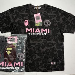 BAPE x Inter Miami CF Camo Tee Black/pink 