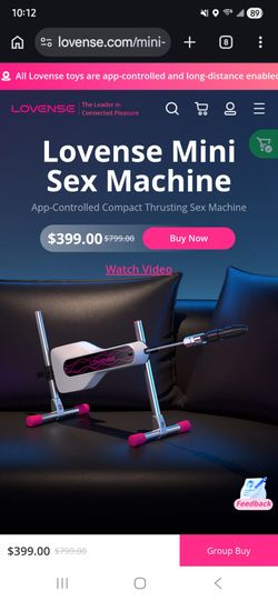 LOVENSE Remote Controlled Sex Machine.