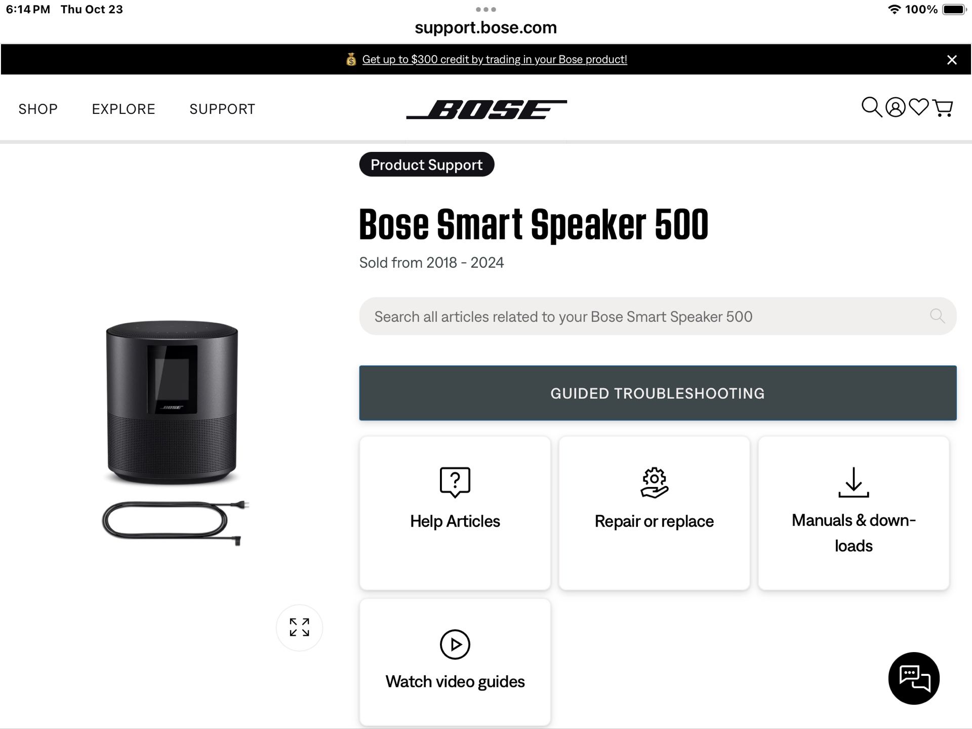 Bose Smart Speaker 500