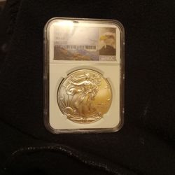 Nga Graded 15 Eagle First Release Ms 69 1 Oz Silver 