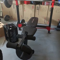 Weight Bench Set With Extra Bars