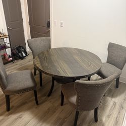 Table And Chairs (Set Of 5)