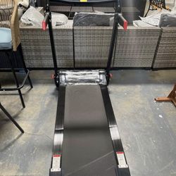 New in Box Costway - 3HP Folding Electric Treadmill Running Machine w/ Speaker - Red