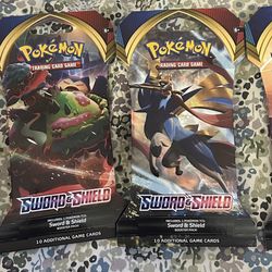 Pokemon TCG - Sword & Shield Sleeved Booster Pack Art set