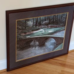 Masters 12th Hole Framed Matted Golf Picture Thumbnail