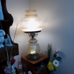 Quoizel Vintage Hurricane Lamp.