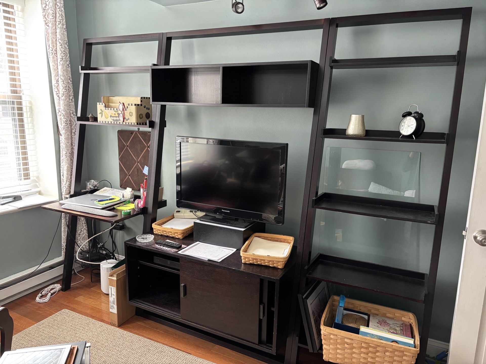 Crate and Barrel Sloane Media Stand w/ Desk