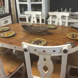 Oval Table With Six Chairs.  Beautiful “