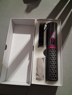 Cordless Hair Curler and straightener with Charging Cable