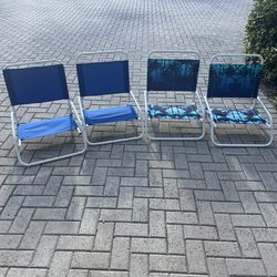 4 Beach Chairs 