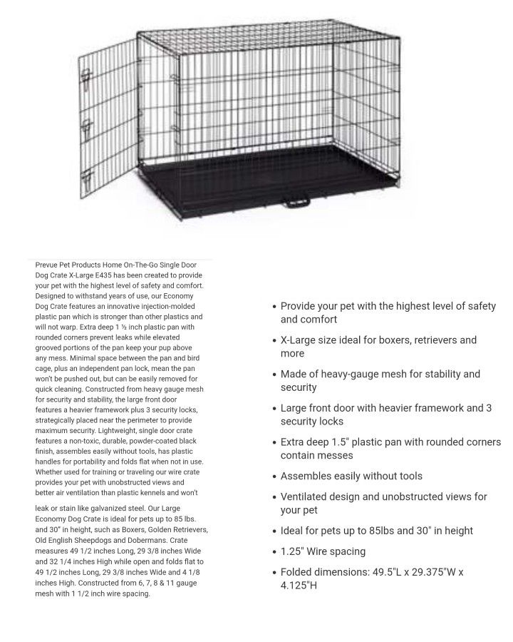 XL Dog Crate