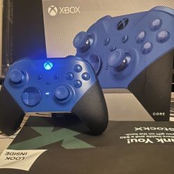 Xbox Elite Series 2 Core Wireless Gaming Controller - Blue – Xbox Series X|S, Xbox One, Windows PC, Android, and iOS