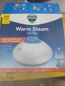 Vicks warm steam humidifier