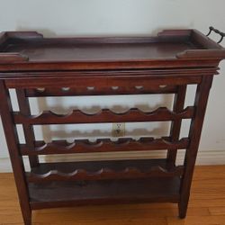 21 Bottle Wooden Wine Rack