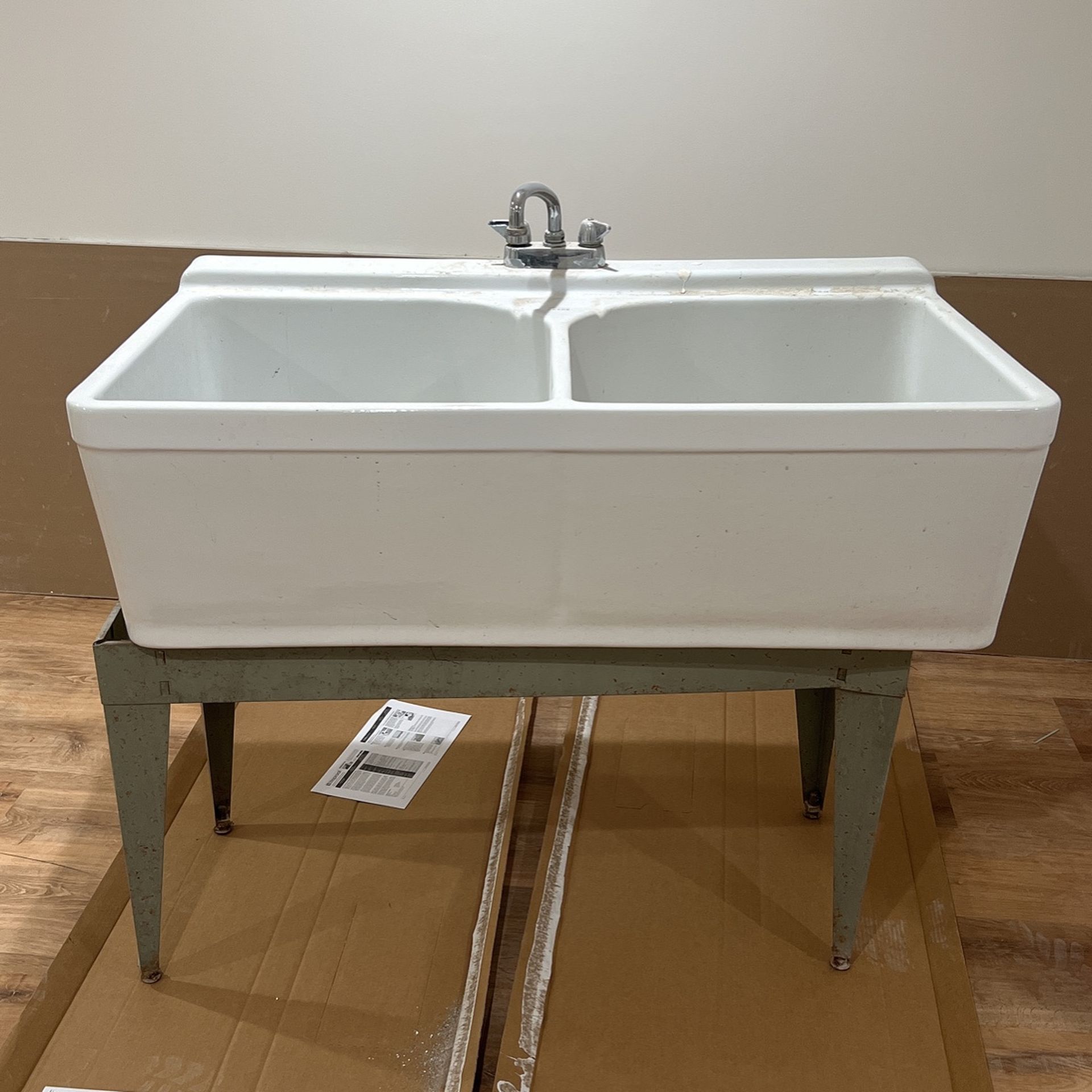 Crane Double Sink