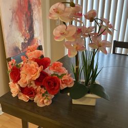 Bouquet Of Flowers + Vase With Flowers 