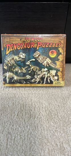 3D Wood  Dinosaur Puzzles