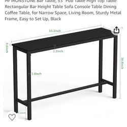 Console Table Bar height (New) 