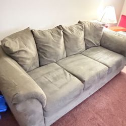 Living Room Couches 2+3 Seater Plus Glass Coffee Table 