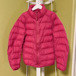 Uniqlo Jacket Coat Size 9-10 pink puffer girls