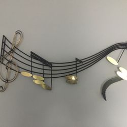 Vintage 1991 Curtis Jere Notes “Rhapsody “ Metal Sculpture
