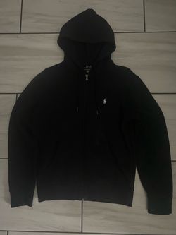 Black polo hoodie
