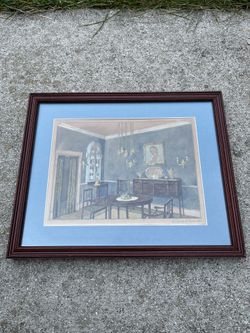Vintage Artwork Antique Painting Watercolor