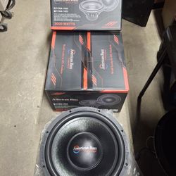 American Bass Titan 15 Subwoofers PAIR NEW 450.00 PAIR FIRM.  Merced Pick Up 